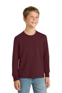 Port & Co™ Youth Long Sleeve Core Cotton Tee